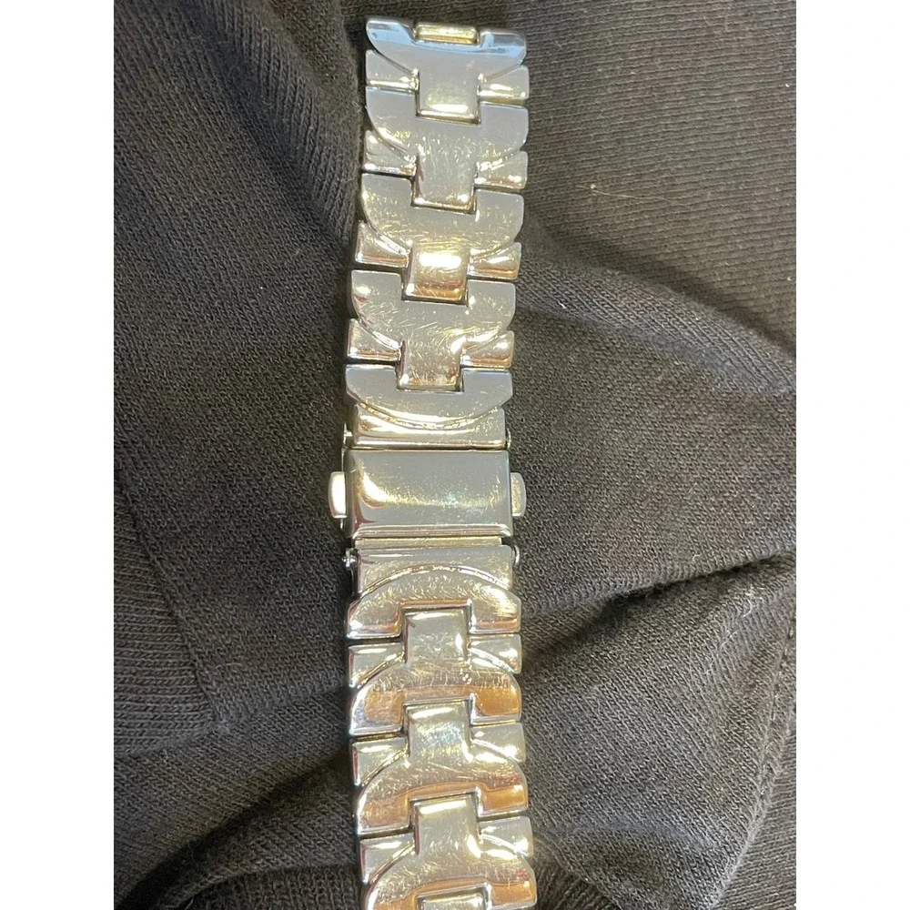 Mens Two Tone Stainless Steel Quartz & Silver Tone Watches Both Work!